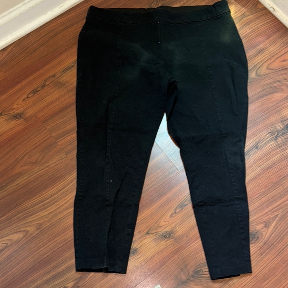 a new day Black Leggings Stretchy Tapered Design Plus